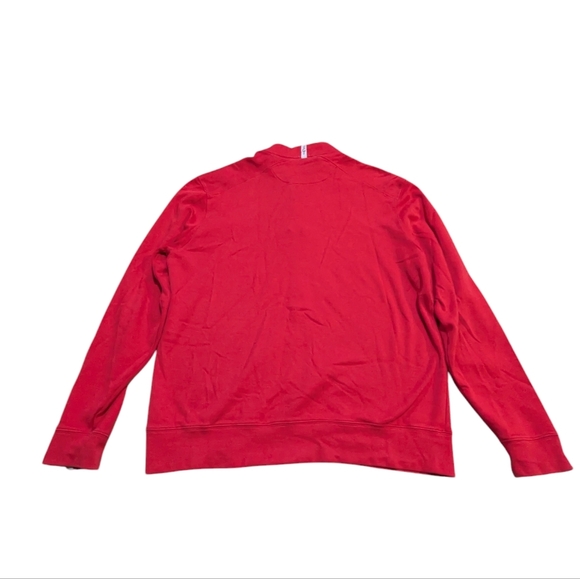 Bobby Jones Red Long Sleeve Quarter Zip Sweater size XL Golf Preppy - Picture 2 of 8